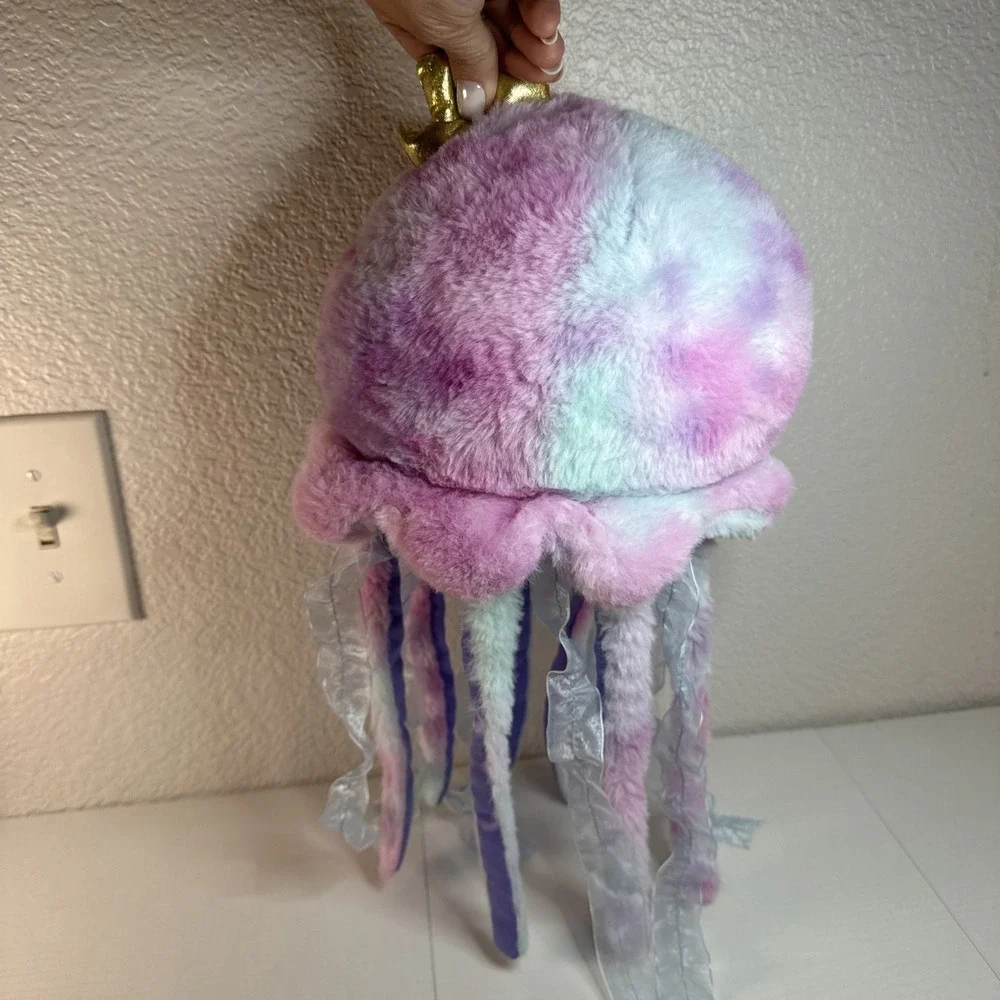 2 Scoops Tie-Dye Jellyfish w/ Crown Plush Sea Life Under the Sea